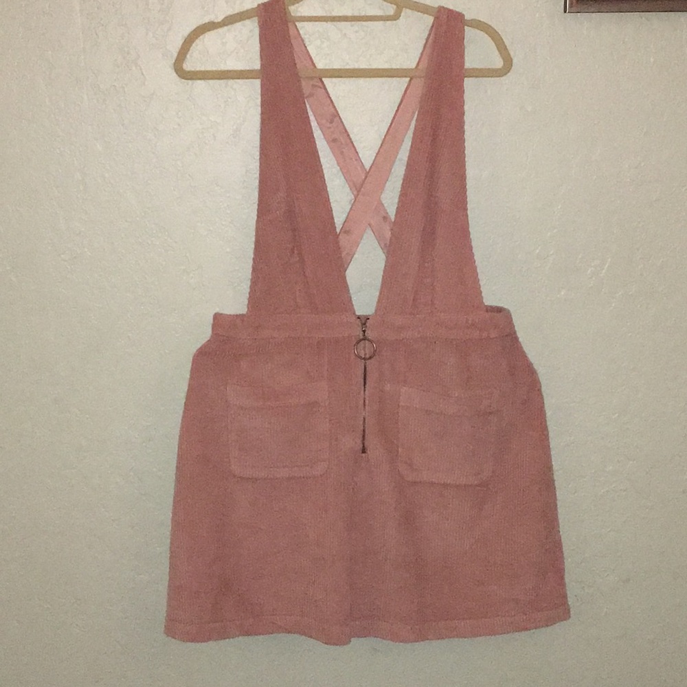 Velvety Overall Dress